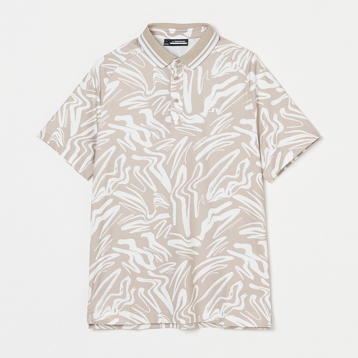 J.LINDEBERG（ジェイリンドバーグ）総柄プリント半袖ポロ