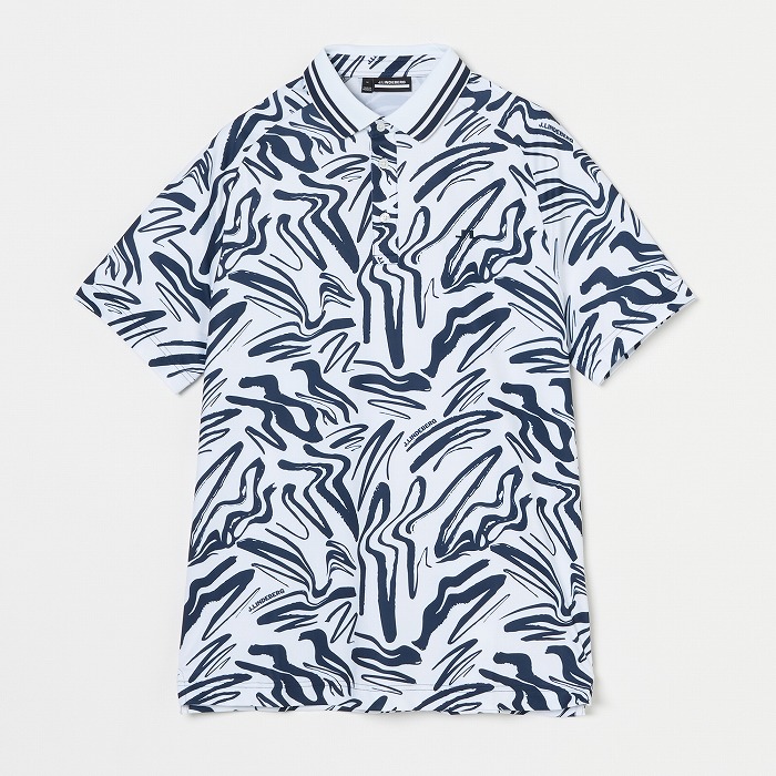 J.LINDEBERG（ジェイリンドバーグ）総柄プリント半袖ポロ