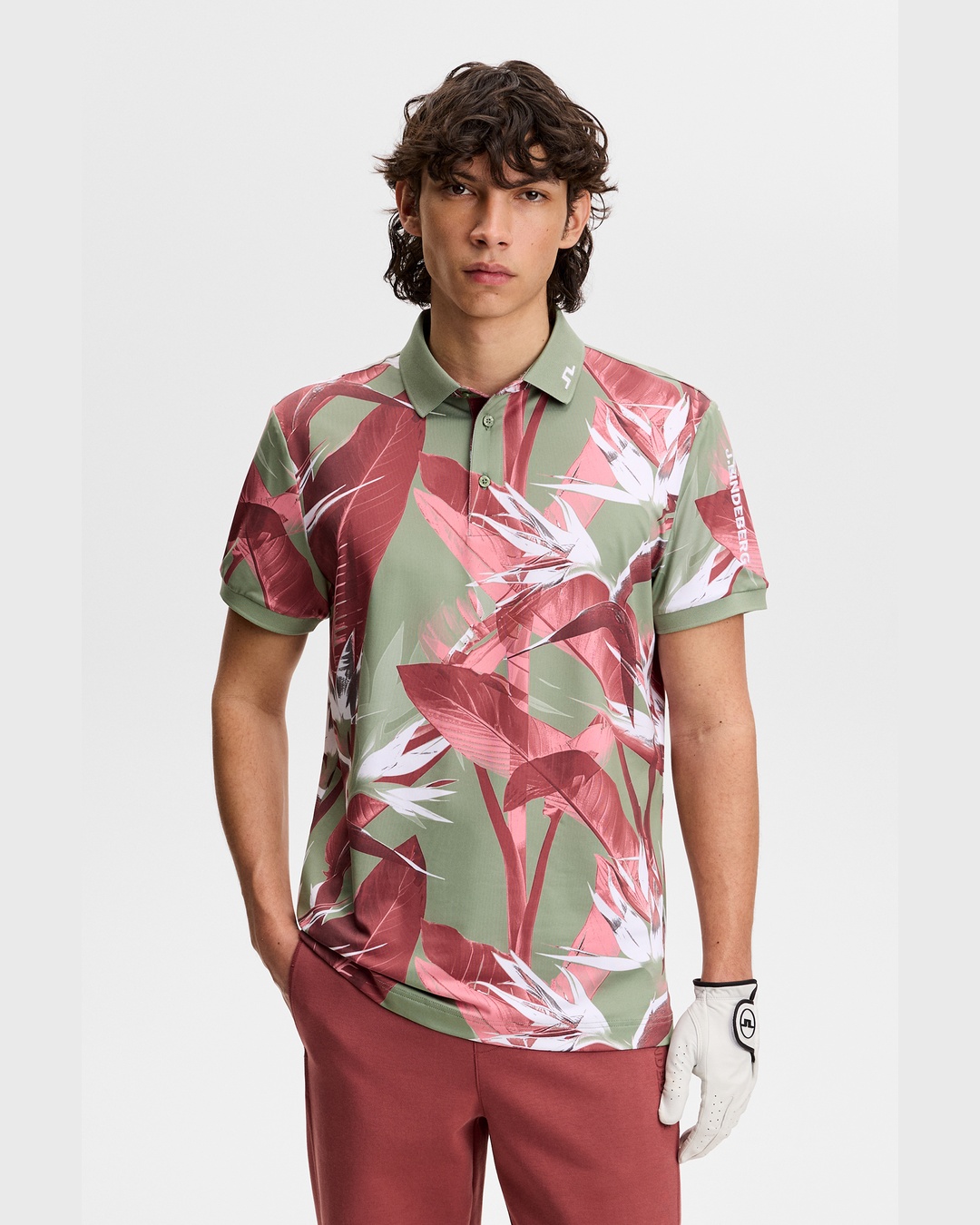 J.LINDEBERG（ジェイリンドバーグ）Tour Tech Print Polo