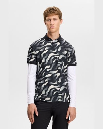 J.LINDEBERG（ジェイリンドバーグ） Tour Tech Print Polo