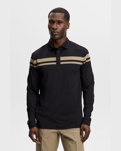 J.LINDEBERG（ジェイリンドバーグ） Kenny LS stripe polo