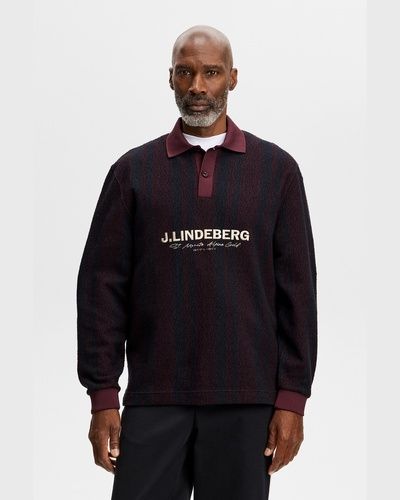 J.LINDEBERG（ジェイリンドバーグ） Bergman Jacquard Oversize Polo