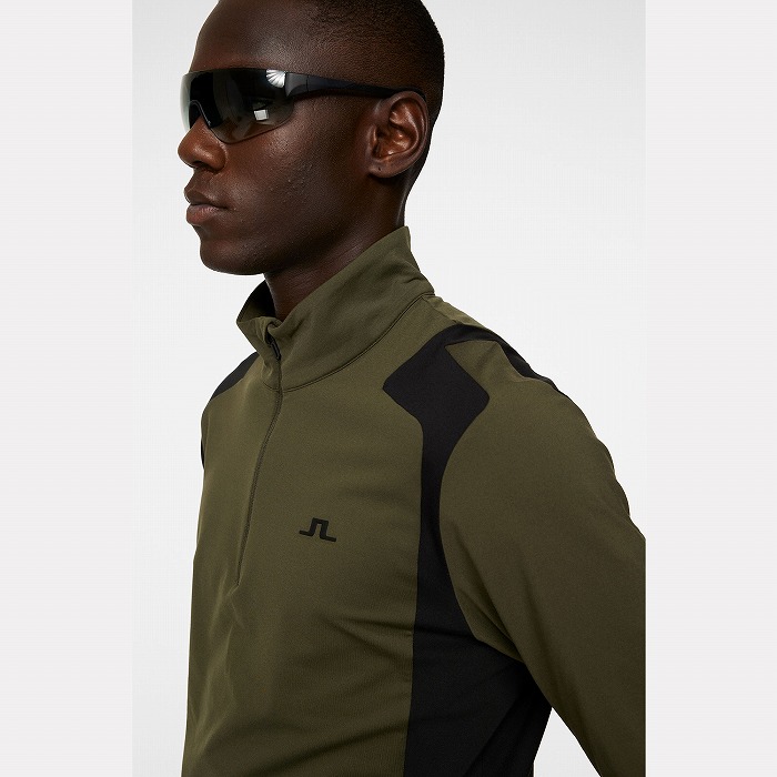 J.LINDEBERG（ジェイリンドバーグ）ショルダーブリッジハーフジップミッドレイヤー