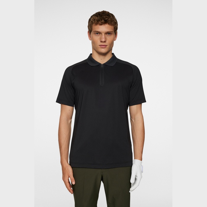 J.LINDEBERG（ジェイリンドバーグ）バックカラーブロック半袖ポロ