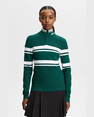 J.LINDEBERG(ジェイリンドバーグ) Ariadne Knit Quarter Zip