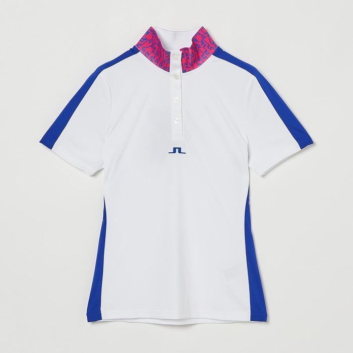 J.LINDEBERG（ジェイリンドバーグ）シーズン柄ジャガードリブ襟ハイネックシャツ