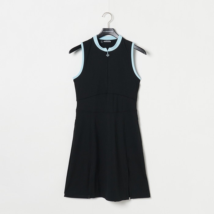 J.LINDEBERG（ジェイリンドバーグ）ボンバー衿ノースリーブワンピース