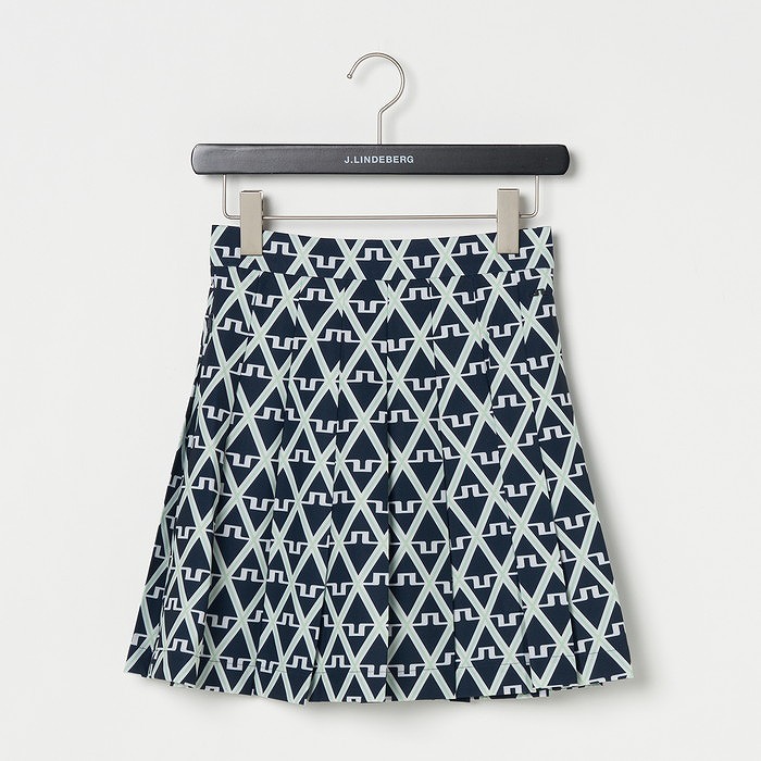 J.LINDEBERG（ジェイリンドバーグ）シーズンプリントプリーツスカート