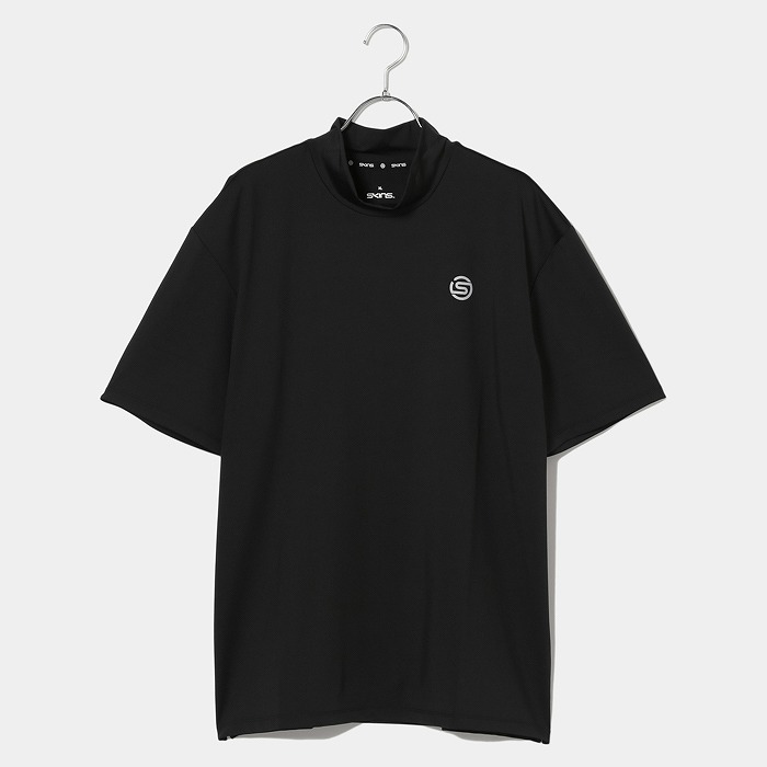 SKINS（スキンズ）GOLF バックリフレクトモチーフモックネック