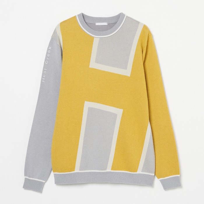 Heal Creek（ヒールクリーク）ビッグロゴ長袖クルーネックニット