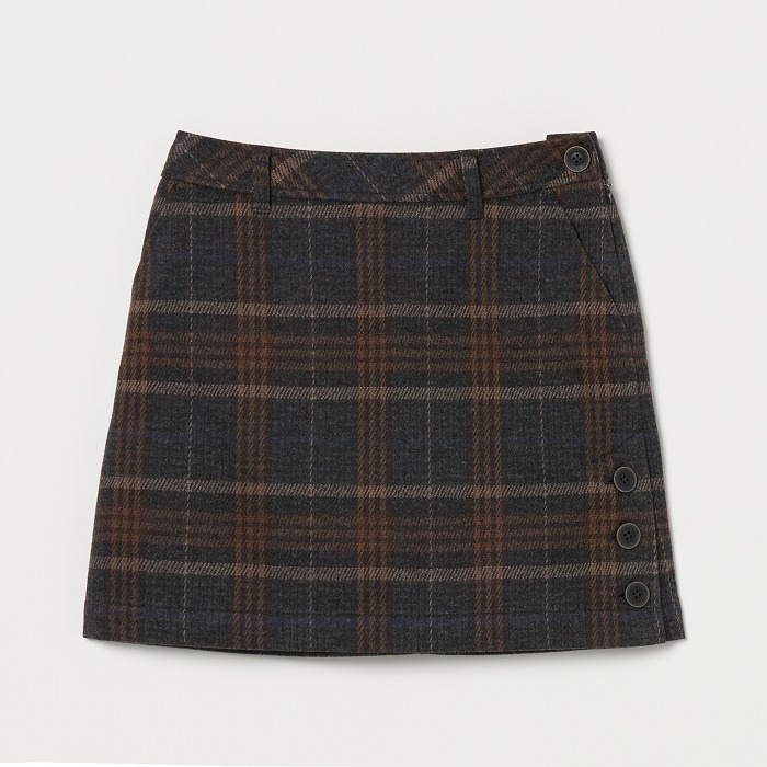 Heal Creek（ヒールクリーク）起毛チェック ミニスカート